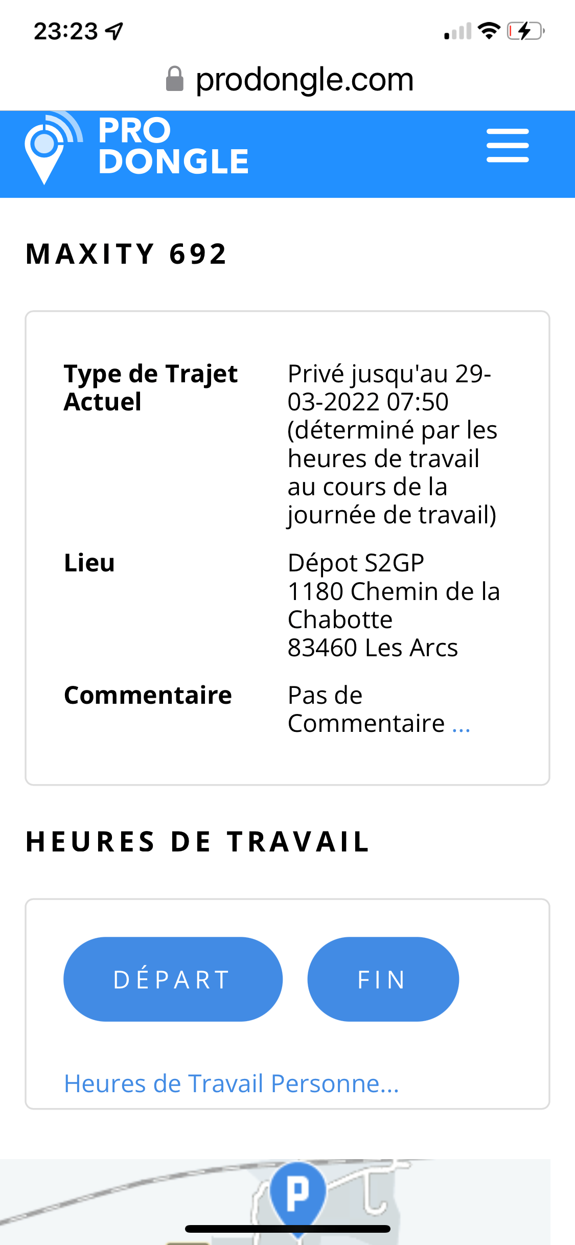 Application pour les employés Application pour les employés